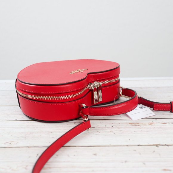 NWT Kate Spade New York Love Shack Heart Crossbody in Candied Cherry - Picture 10 of 14